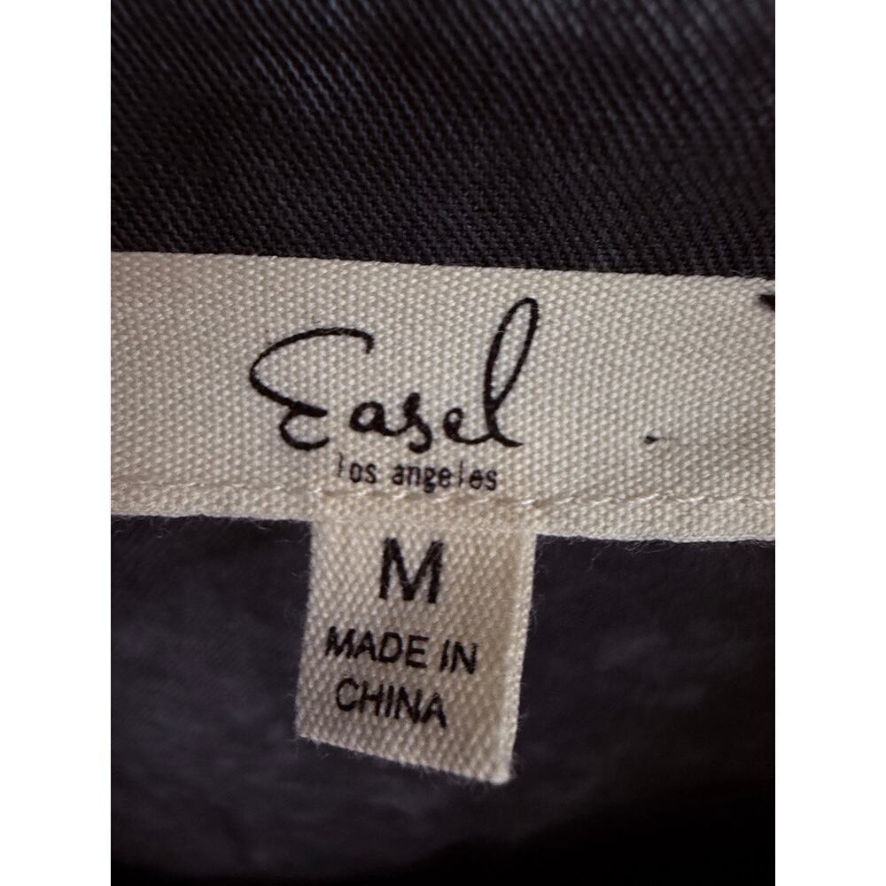 Y2K Easel Los Angeles Acid Wash Rayon Shirt Dress Grunge Goth Boho M - Picture 5 of 8